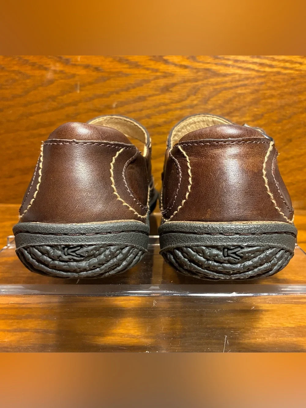 Keen Mary Jane Comfort Shoes Brown Leather Size 7